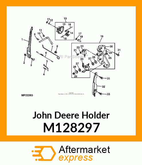 HOLDER, CABLE M128297