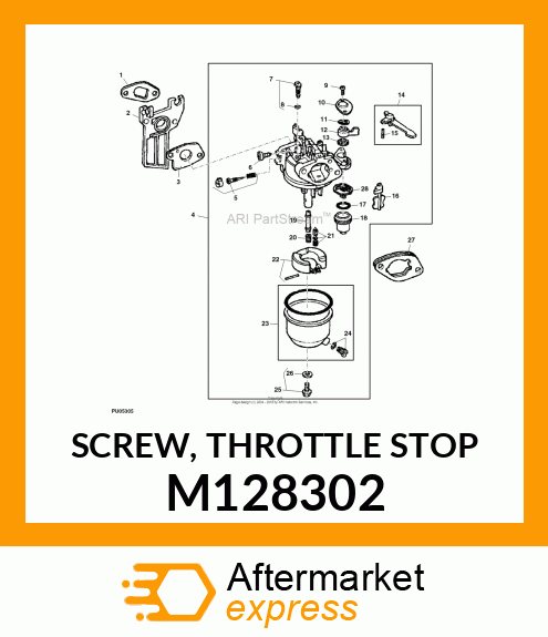 SCREW, THROTTLE STOP M128302