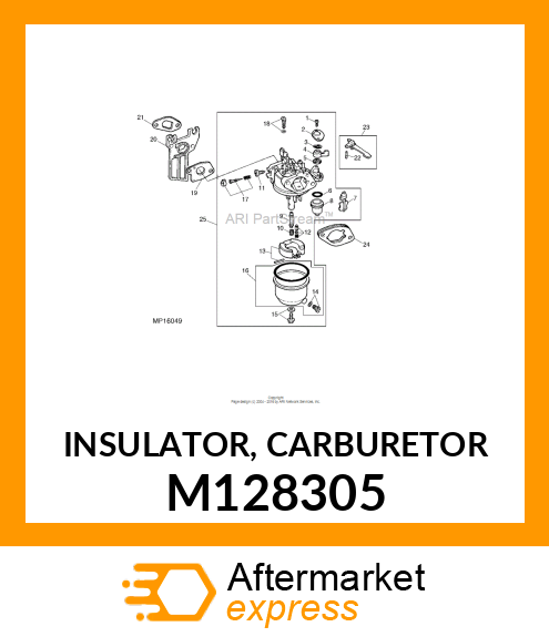 INSULATOR, CARBURETOR M128305