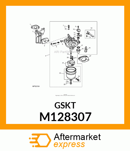 SPACER, CARBURETOR COMPLETE M128307