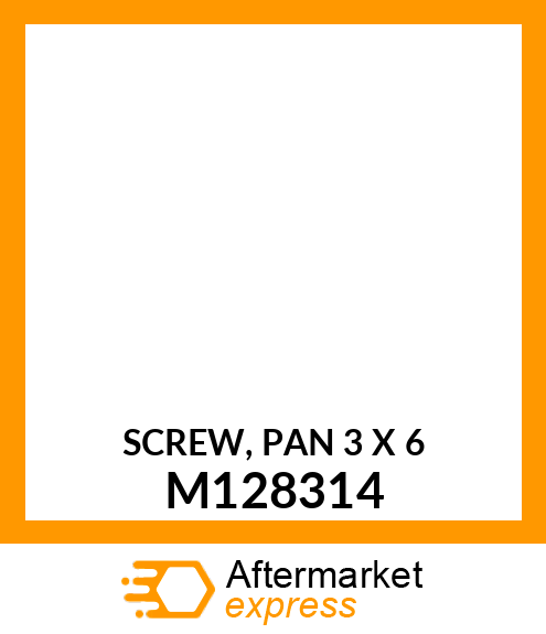 SCREW, PAN 3 X 6 M128314