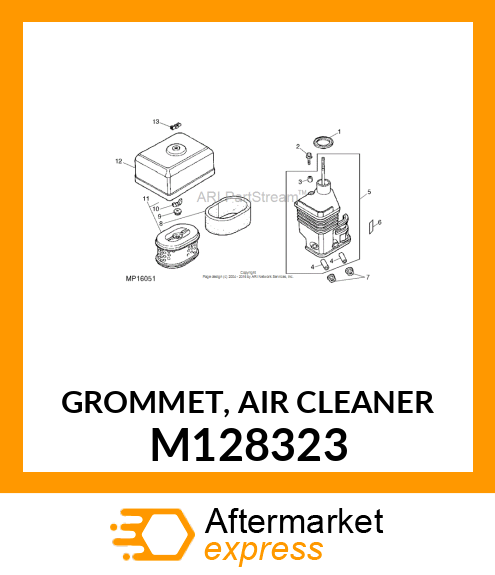 GROMMET, AIR CLEANER M128323