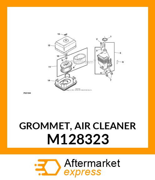 GROMMET, AIR CLEANER M128323