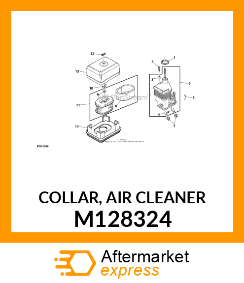 COLLAR, AIR CLEANER M128324