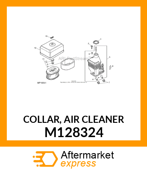 COLLAR, AIR CLEANER M128324