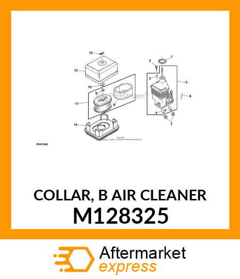 COLLAR, B AIR CLEANER M128325