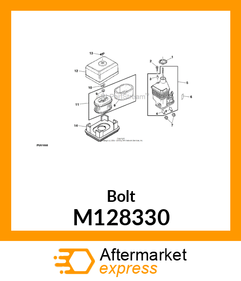 Spare part M128330 + Bolt