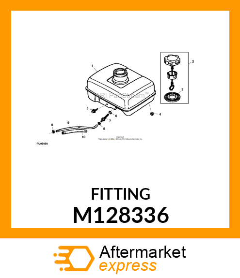 FITTING, FUEL TANK STRAINER M128336