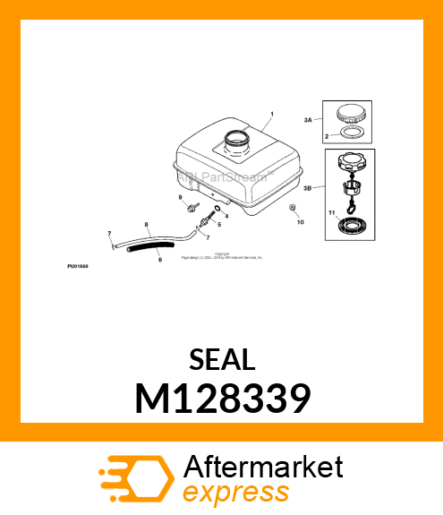 PACKING, FUEL FILLER CAP M128339