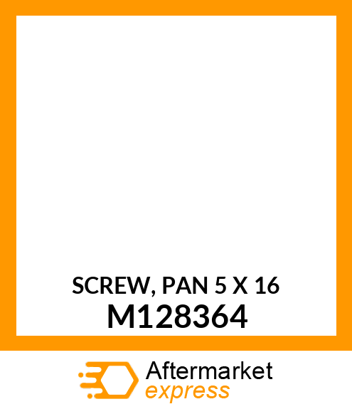 SCREW, PAN 5 X 16 M128364