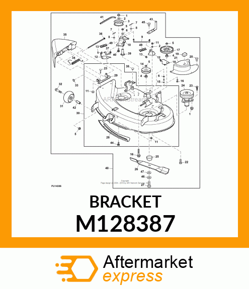 GUIDE, BELT 38" M128387