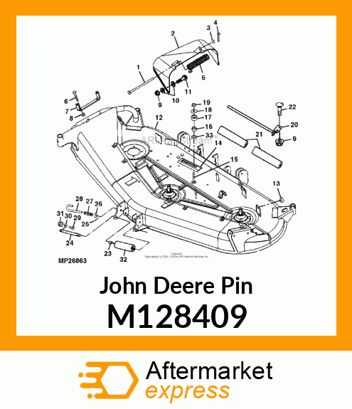 SHAFT, ROLLER M128409