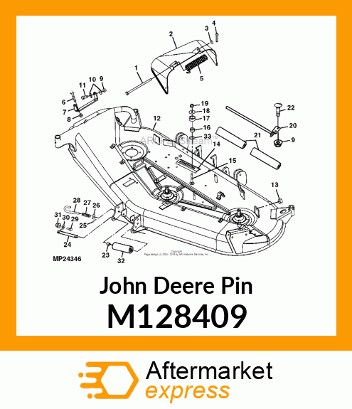 SHAFT, ROLLER M128409