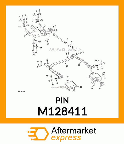 PIN, CYLINDER ROD M128411