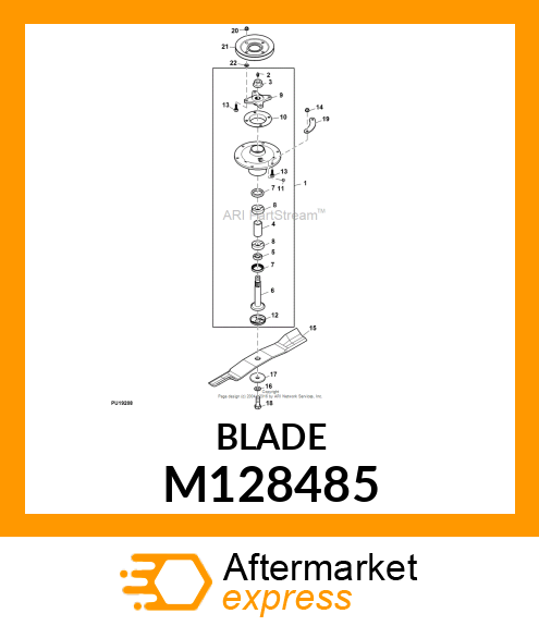 BLADE, CUTTING (60") M128485