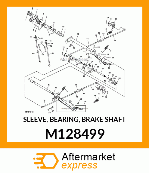 SLEEVE, BEARING, BRAKE SHAFT M128499