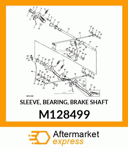 SLEEVE, BEARING, BRAKE SHAFT M128499