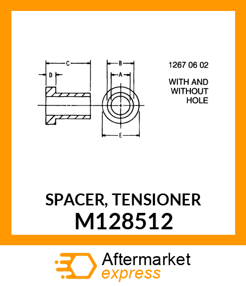 SPACER, TENSIONER M128512