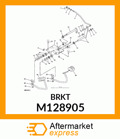 RETAINER, BEARING M128905