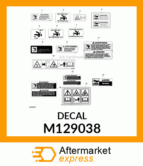 LABEL M129038