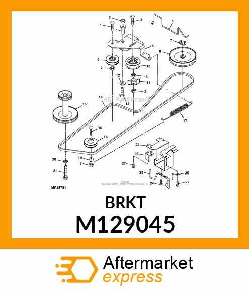 GUIDE, TRACTION DRIVE BELT M129045