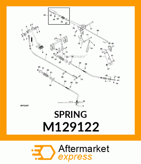 SPRING, COMPRESSION M129122