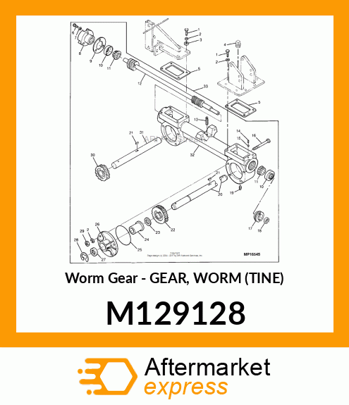 Worm Gear M129128