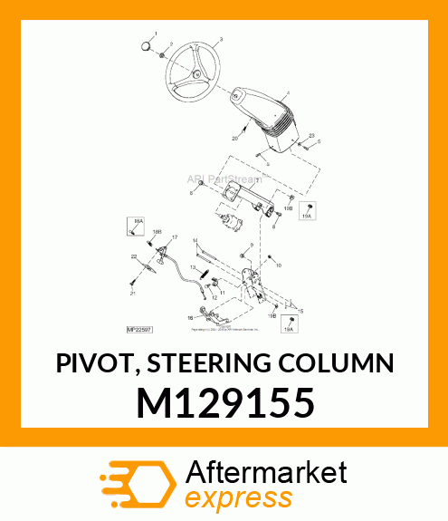 PIVOT, STEERING COLUMN M129155