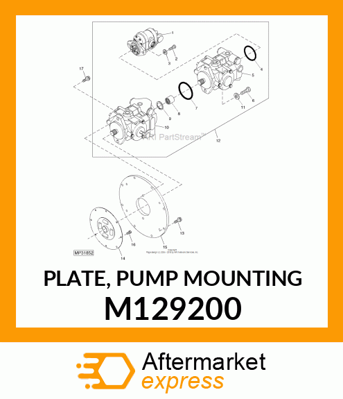 PLATE, PUMP MOUNTING M129200