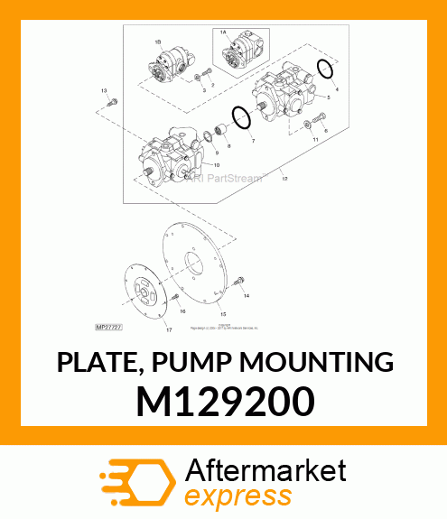 PLATE, PUMP MOUNTING M129200