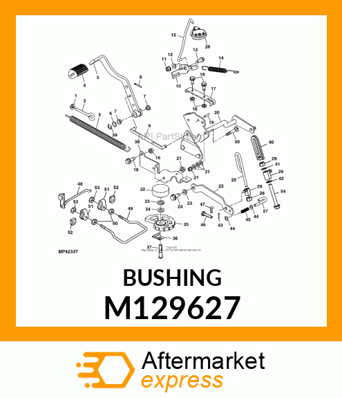 BUSHING, STEERING COLUMN PIVOT M129627