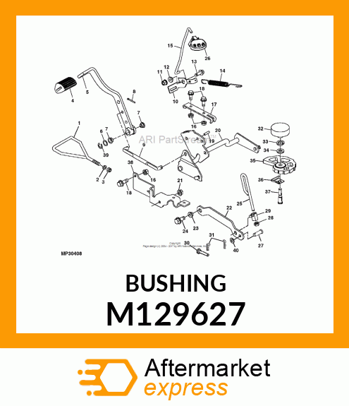 BUSHING, STEERING COLUMN PIVOT M129627