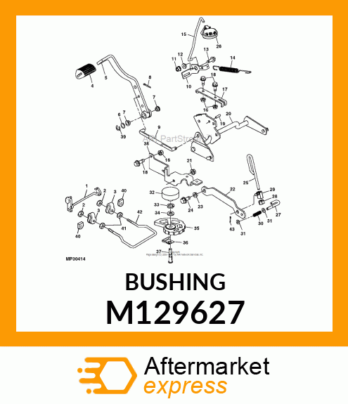 BUSHING, STEERING COLUMN PIVOT M129627