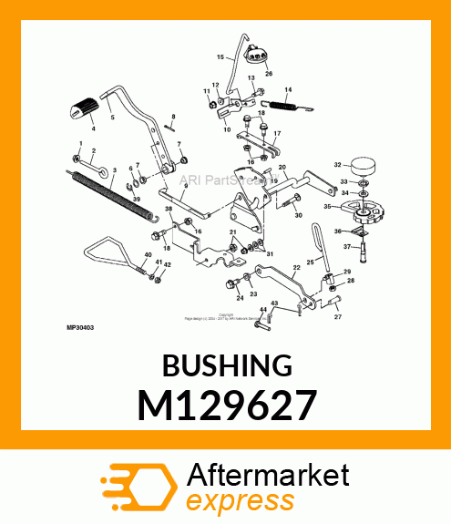 BUSHING, STEERING COLUMN PIVOT M129627