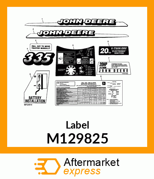 Label M129825