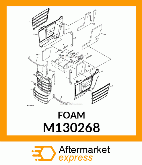 SEAL, AIR DAM M130268