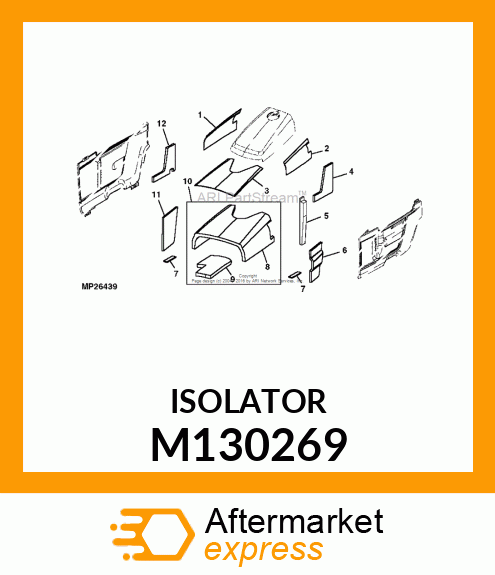 SEAL, AIR DAM M130269