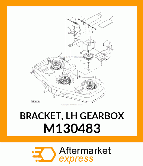 BRACKET, LH GEARBOX M130483