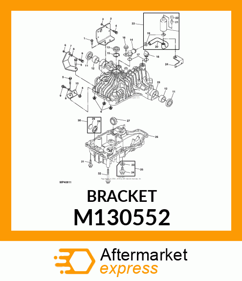 Bracket - BRACKET, RH TRANSAXLE MOUNTING M130552