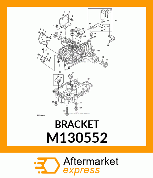 Bracket - BRACKET, RH TRANSAXLE MOUNTING M130552