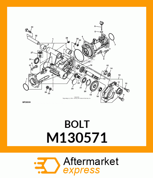 BOLT, SQUARE HEAD M130571