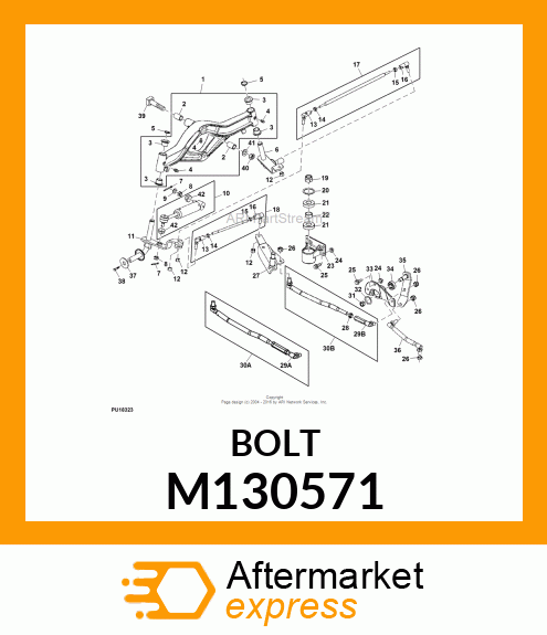 BOLT, SQUARE HEAD M130571