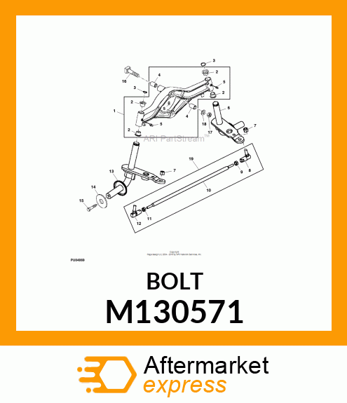 BOLT, SQUARE HEAD M130571