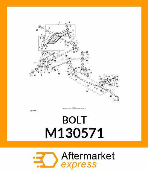 BOLT, SQUARE HEAD M130571