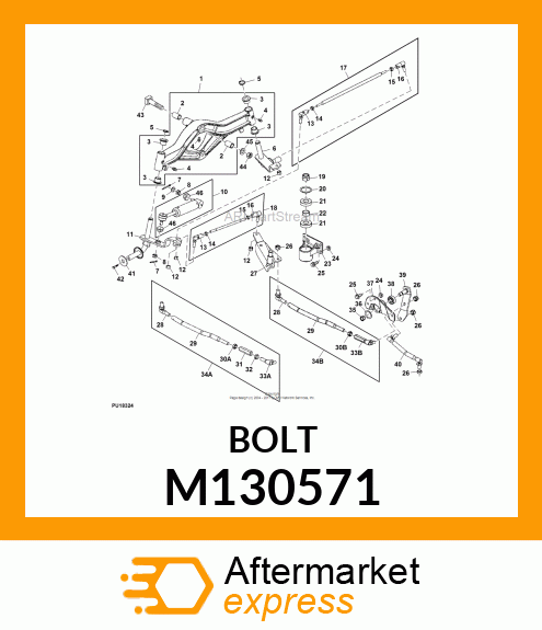 BOLT, SQUARE HEAD M130571