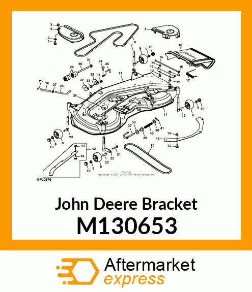 BRACKET, BRACKET, PIVOT, LH DRAFT M130653