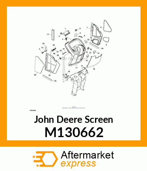 SCREEN, SCREEN, RH UPPER M130662