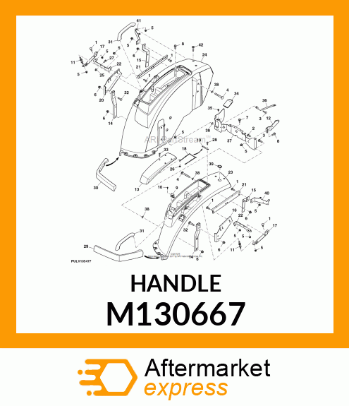 HANDLE, GRAB M130667