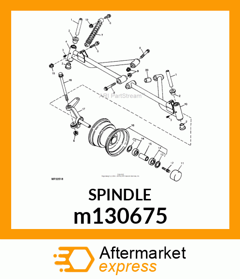 SPINDLE, LH m130675