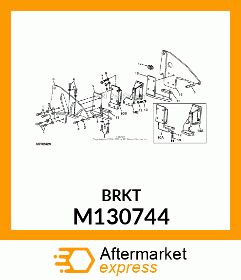 BLOCK, MOUNT, WELDMENT M130744